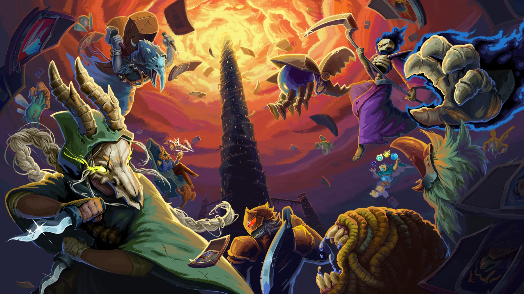 Regent in armor near the foreground of the official Slay the Spire 2 key art